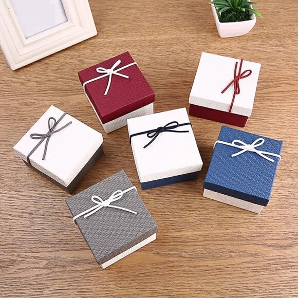 6 Pack High Quality Custom Cardboard Jewelry Gift Box With Pillow - Picture 5 of 5